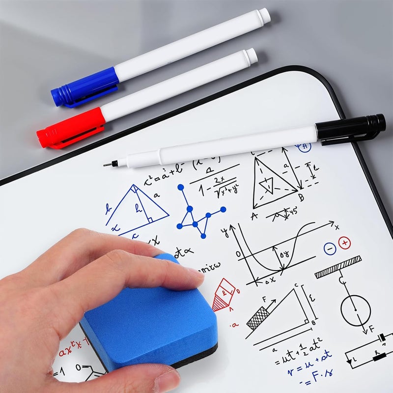 AojSup 200 Pack Magnetic Erasers for Whiteboard, Bulk Erasers for Dry Erase Board with Strong Magnets, 1.97 x 1.97 Inch Blue EVA Felt Whiteboard Eraser for Office Home Supplies - Image 5
